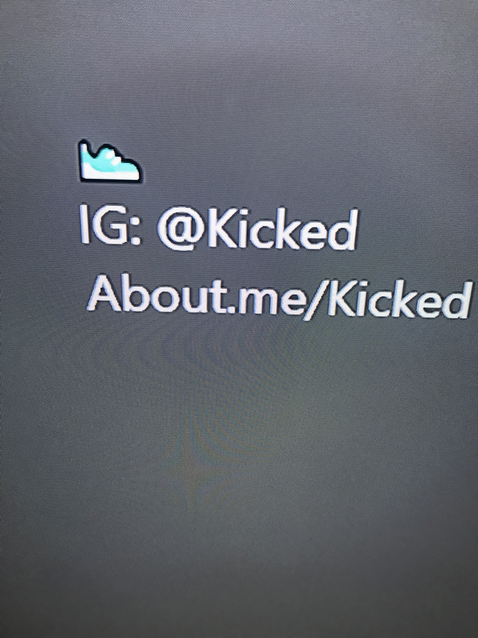 AboutMe banner for @kicked