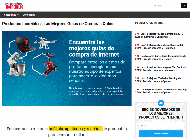 AboutMe banner for @productos